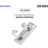 Ronin R-7005 Unique Cylindrical Design Earpods