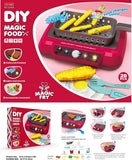 DIY Magic Food Cooking Toy Set 20 Pcs | Pretend Play Kitchen Set with Lights & Sounds (ITEM NO 2A550)