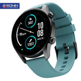 Ronin R-08 Always On Display Smart Watch +1 Free Black Strap with Every Watch (Black-Teal)