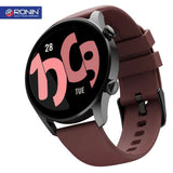 Ronin R-08 Always On Display Smart Watch +1 Free Black Strap with Every Watch (Black-Maroon)