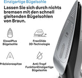 Braun TexStyle 9 Steam Iron SI 9281BK - Iron with Freeglide 3D Soleplate, Vertical Steam, 3100 Watt, Black