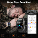 KOSPET Smart Watches for Men, 60-Day Battery Life, 50M Waterproof, Military(Full Metal), Answer/Make Call, Compatible for Android and iOS, 1.96'' AMOLED Always-on Display, AI Voice - Silver