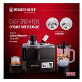Westpoint Juice Bar, Juicer and Blender and Dry Mill WF-8823