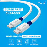 Morui Cable- MC-06 PD100w Super Fast Charging Cable TYPE-C to TYPE-C