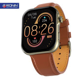 Ronin R-09 Ultra Smart Watch AMOLED +1 Free Black Silicon Strap with Every Watch (Nickel)