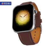 Ronin R-09 Ultra Smart Watch AMOLED +1 Free Black Silicon Strap with Every Watch (Silver)