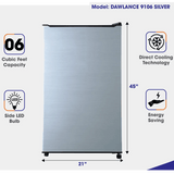 Dawlance Refrigerator 9106 6 Cubic Feet White and Silver & Black