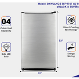 Dawlance 9101 Single Door Mini Refrigerator 4 Cubic Feet Bedroom Size