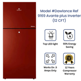 Dawlance Glass Door Refrigerator 12 CFT 9169 WB AVANTE Plus Inverter