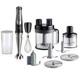 Braun MultiQuick 9 Hand Blender Set, XL Food Processor 2L, Active PowerDrive Technology, 500ml Chopper, iMode Technology, 1200W, Ice Crush Knife, MQ 9195 XLI Black