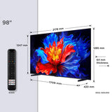 TCL P8K 98" QLED TV 4K 144Hz VRR HDR 10+ Onkyo Sound Game Master
