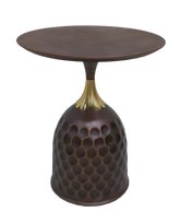 Walnut Side Table - 1037 Red Bronze (Available on Easy Installments)