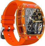 Green Lion Carlos Santos Smart Watch, Magnetic Charging, IP67 Waterproof, 1.57 Inch Display, Bluetooth:BT3.0, Battery:290 mAh - Orange