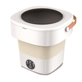 DENX---DX3423 Foldable Mini Washing Machine 11L Capacity, 40W Lightweight Washer with 12V Adapter, Compact Laundry Machine