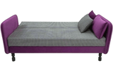 Checker Sofa Cum Bed (Available on Easy Installments) - Purple