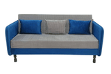 Checker Sofa Cum Bed (Available on Easy Installments) - Blue