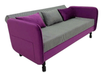 Checker Sofa Cum Bed (Available on Easy Installments) - Purple
