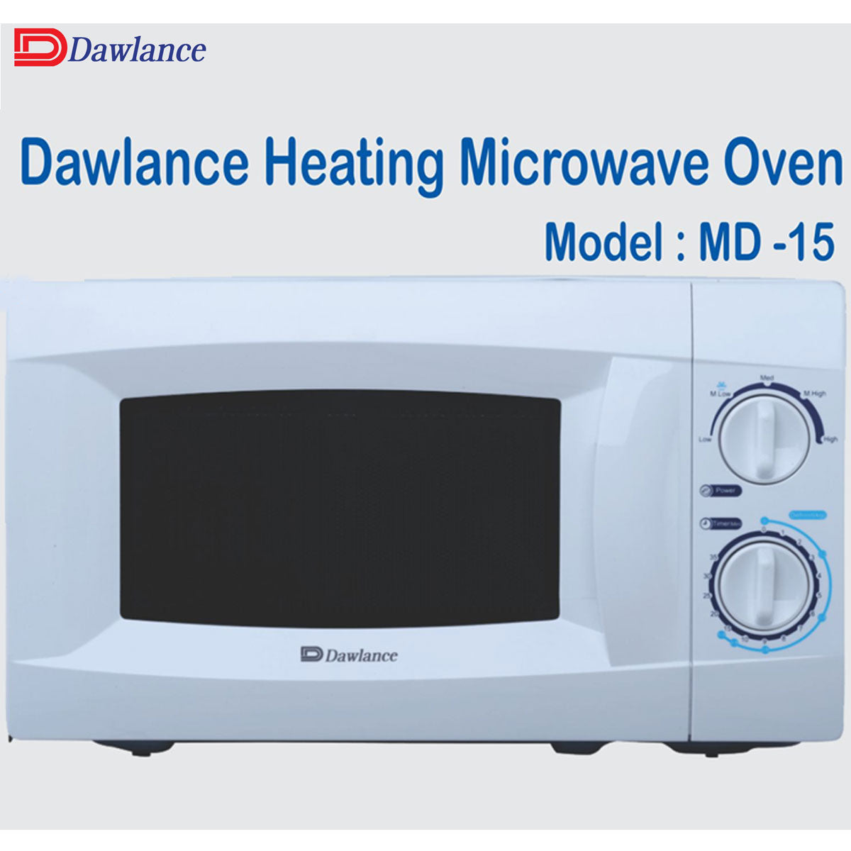 Dawlance Microwave Oven DW MD 15 Solo White Large Capacity 20 Litres Microwave