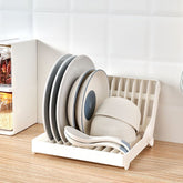 Foldable Multipurpose Space Saving Plates and Bowl Drying Rack (Mix Random colour)