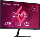 VIEWSONIC OMNI GAMIING LED 24" VX2479-HD-PRO (1ms MPRT, 180Hz, IPS Panel, FHD (1920 x 1080), Free Sync, HDR 10, sRGB, VRR, Eco mode, (Adjustments: Tilt) (Display port, 2 x HDMI) & Vesa Mount).