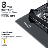 HANCO HV-603EPS 3 Burners,730 mm, Imported 8mm Tempered Glass, Imported EPS Burner Tecnology, Ultra Heavy Grill