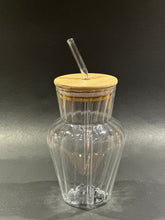 Ice tea glass with Straw (Pumpkin)