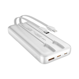 Login L-709 Voltra | 10000mAh 22.5W | Attached Cable PD & Lightning - White