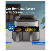 Philips 5000 Series Dual Basket Airfryer NA555/09