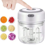 Rechargeable 250ML 3 Blades Garlic Food Processor Chopper