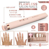 Rechargeable Salon Nails Kit Electronic Nail Filer, Buffer, Shiner, Cuticles and Nail Polish Remover, and Full Manicure and Pedicure Kit Machine