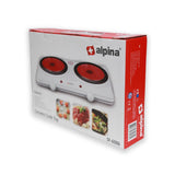 Alpina SF-6006 Glasstop Double Ceramic Hotplate