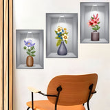Set of 3pcs 3D Wall Paper Stickers Sheet (Size: 30cm x 42.5cm)
