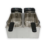 Alpina SF-4008 S.S Deep Fryer Twin bowl 3.5/3.5Ltr 2000/2000W