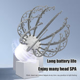 Electric Scalp Massager, Portable Octopus Head Massager with 12 Massage Claws,Waterproof Handheld Hair Scalp Scratcher for Rolling Body Massage, Hair Growth and Stress Relax Deep