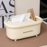 2in1 Creative Multipurpose Bunny Tissue Box with Cosmetics Holder