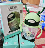 300ml Cresto Sippy and Direct Straw cup with Floor Stand