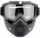 Set of Mask and Goggles for Motorbikes Riding full Face Mask Shield