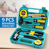 New 9-piece Set of Emergency Tools Safety Hammer Hardware Tool Set Car Home Box Toolbox Repair Simple Combination Workshop