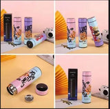 Water Bottle Steel Thermos with Smart cup with LCD Touch Screen temperature Display 500ml