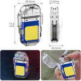 Charging Electric Lighter And Mini COB Light Keychain LED Light With 3 Flashlight Mod The Perfect Combo For All Your Lighting Needs For Indoor And Outdoor Use