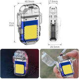 Charging Electric Lighter And Mini COB Light Keychain LED Light With 3 Flashlight Mod The Perfect Combo For All Your Lighting Needs For Indoor And Outdoor Use