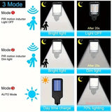 40W Solar Street Lights Outdoor, Solar Lamp With 3 Light Modes Waterproof