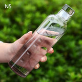 500ML Transparent Plastic Water Bottle with Leakproof Cap