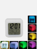 Study Alarm Clock LED Change Digital Glowing Night Light Bedroom
