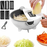 Wet Basket Drainage Multipurpose Vegetable Cutter