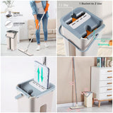 Microfiber Cleaning Mop And Bucket Set