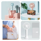 Mini Handheld Fan Rechargeable Portable Personal Desk Table Fan, Portable Small Cooling Cute Fan for Outdoor Travel Office Home