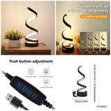 Spiral LED 3 Colors Adjustable Light
