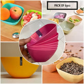Pack of 6 pcs Ruby Small Bowls set