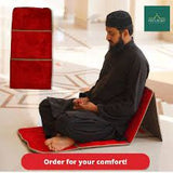 Foldable Prayer Mat With Back Support (JA NAMAZ)